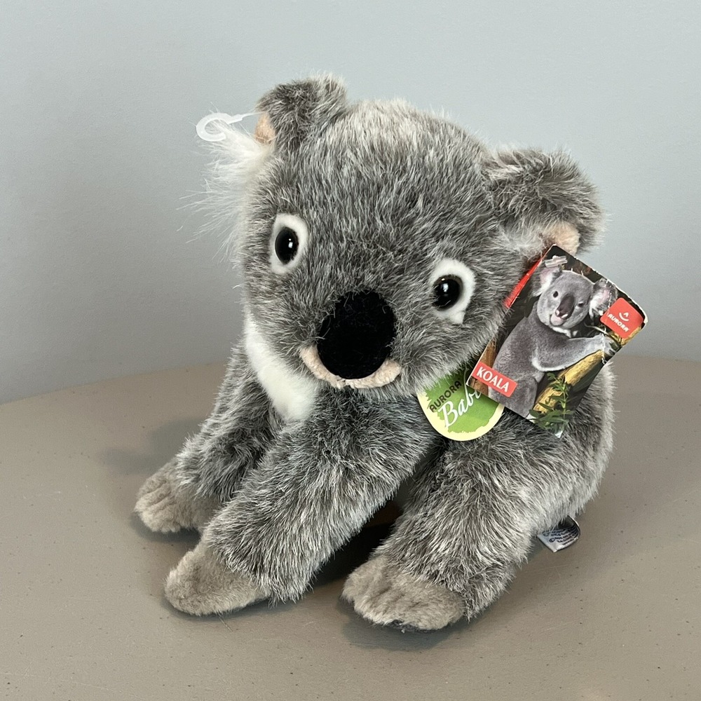 Aurora Babies Koala Bear Plush Stuffed Animal 9" Gray Soft Toy With Tag